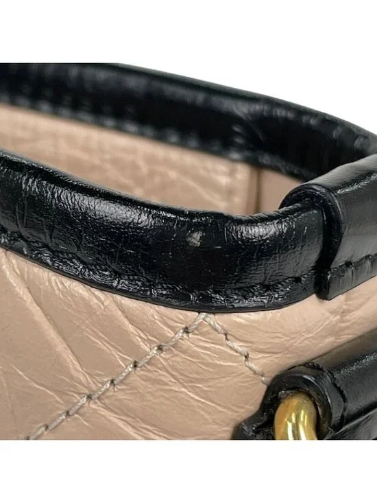 Chanel Gabrielle de Tote Quilted Handbag Leather Beige - Picture 8 of 12